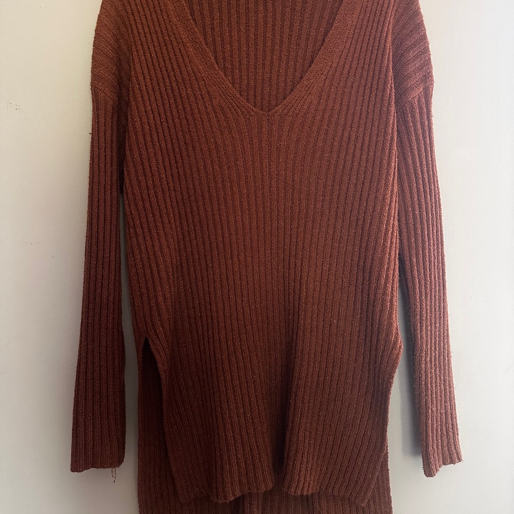 Rustic orange sweater